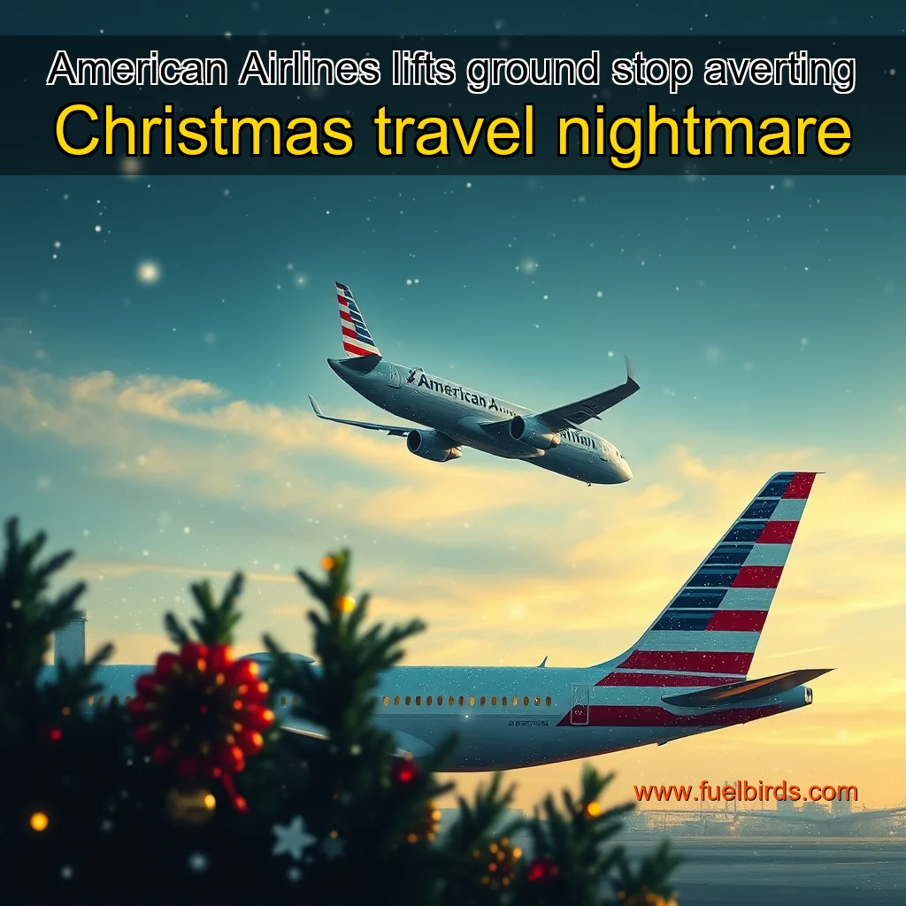 Read more about the article American Airlines lifts ground stop  averting Christmas travel nightmare