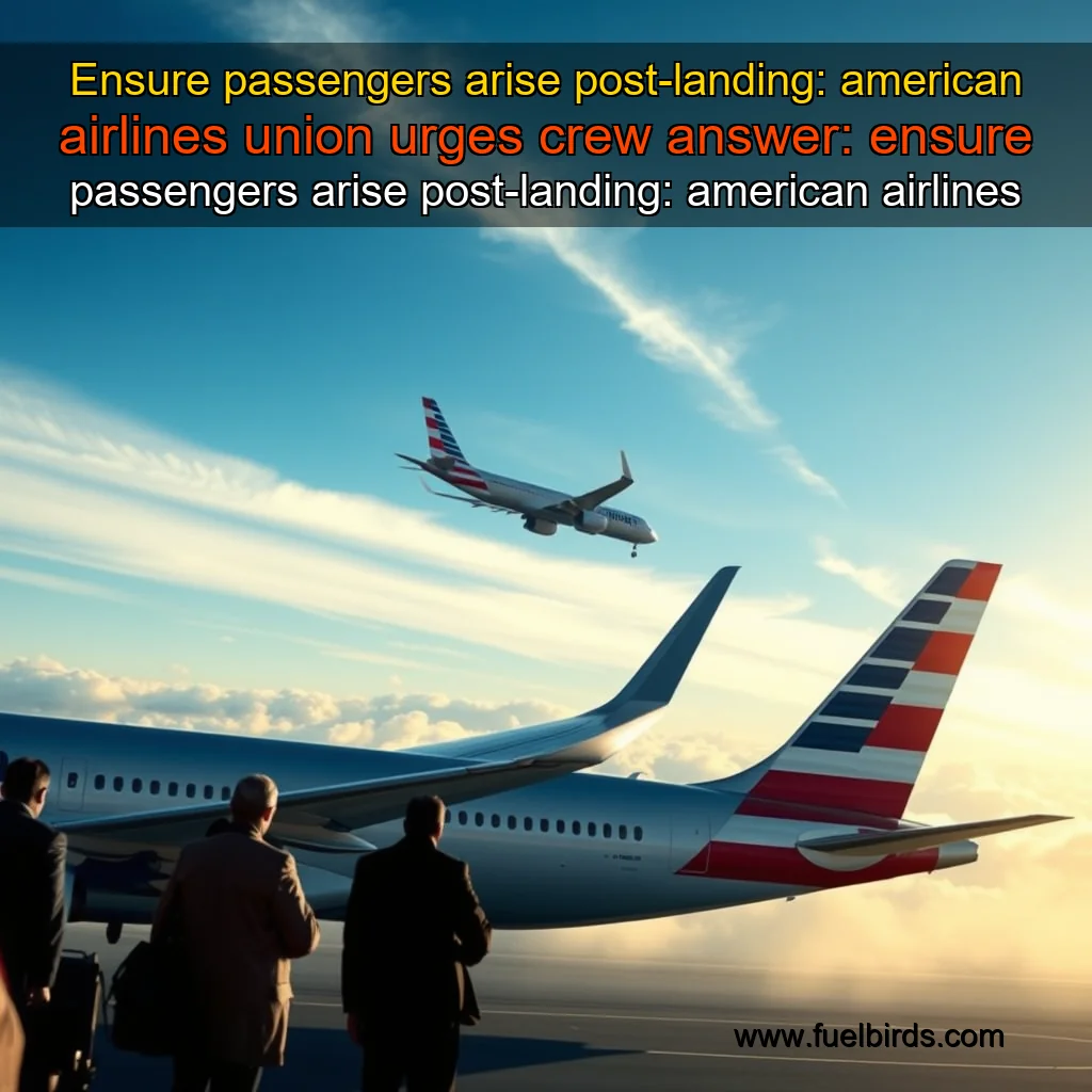 You are currently viewing Ensure passengers arise post-landing: american airlines union urges crew


 answer: ensure passengers arise post-landing: american airlines union urges crew!