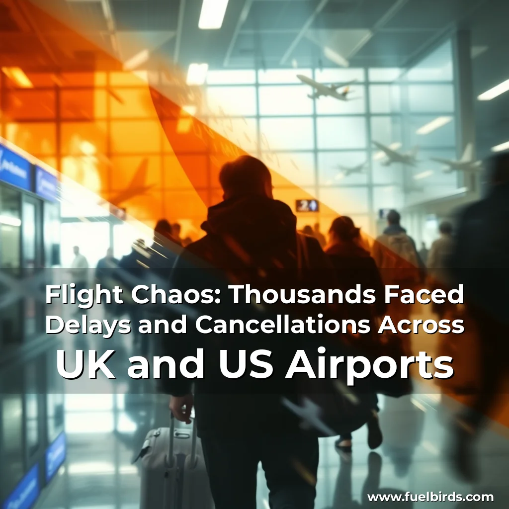 You are currently viewing Flight Chaos: Thousands Faced Delays and Cancellations Across UK and US Airports