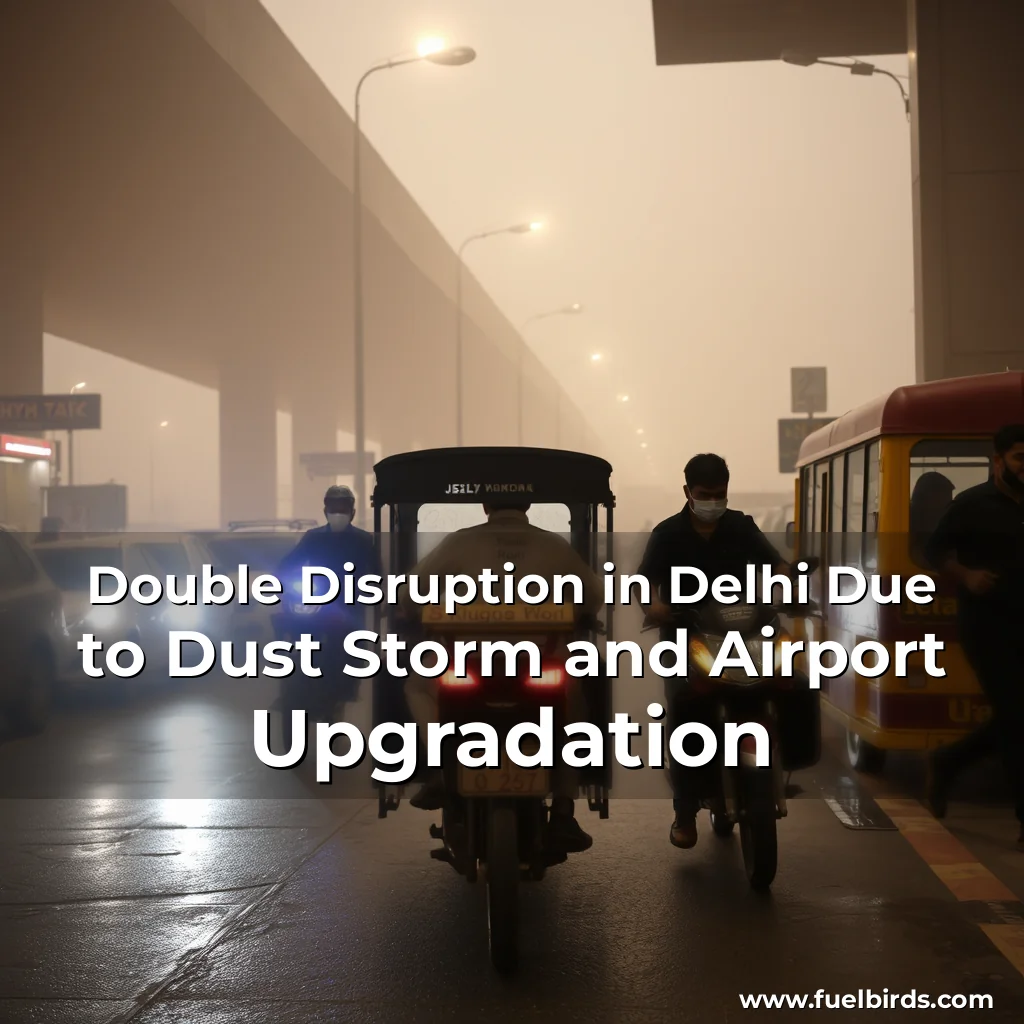 You are currently viewing Double Disruption in Delhi Due to Dust Storm and Airport Upgradation