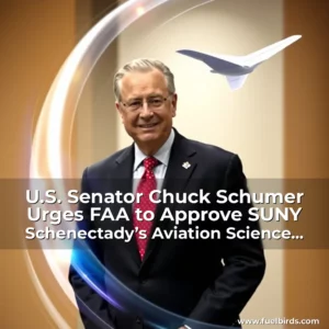 Read more about the article U.S. Senator Chuck Schumer Urges FAA to Approve SUNY Schenectady’s Aviation Science Program for Enhanced Air Traffic-Collegiate Training Initiative