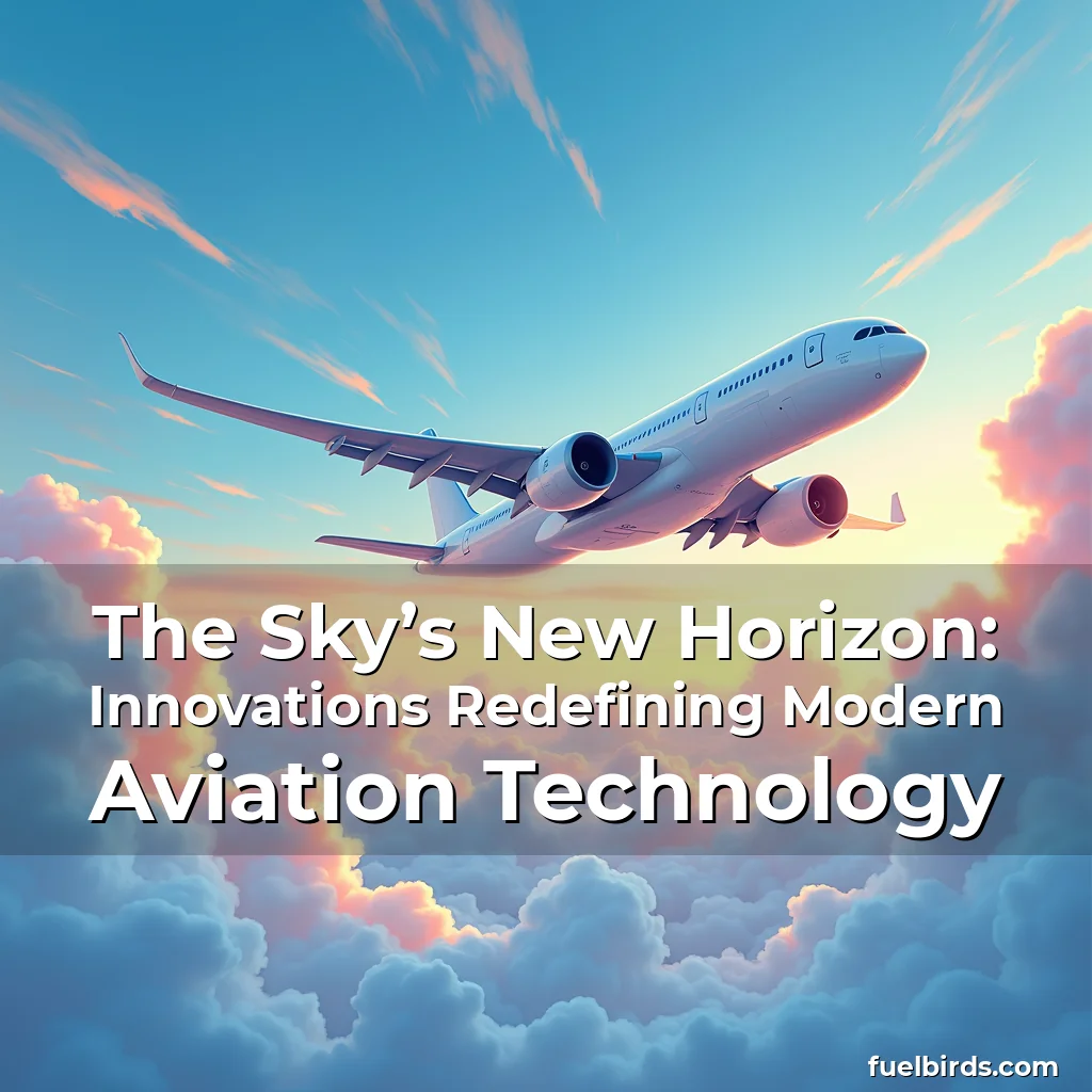 Read more about the article The Sky’s New Horizon: Innovations Redefining Modern Aviation Technology